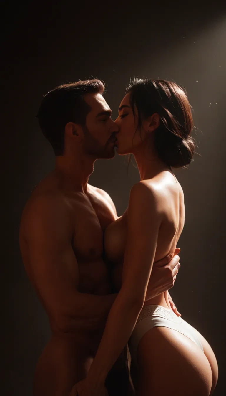 white woman, and asian woman, having a interlocked_fingers test of strength, raising each others arms in the air while kissing breast_press, and against_wall