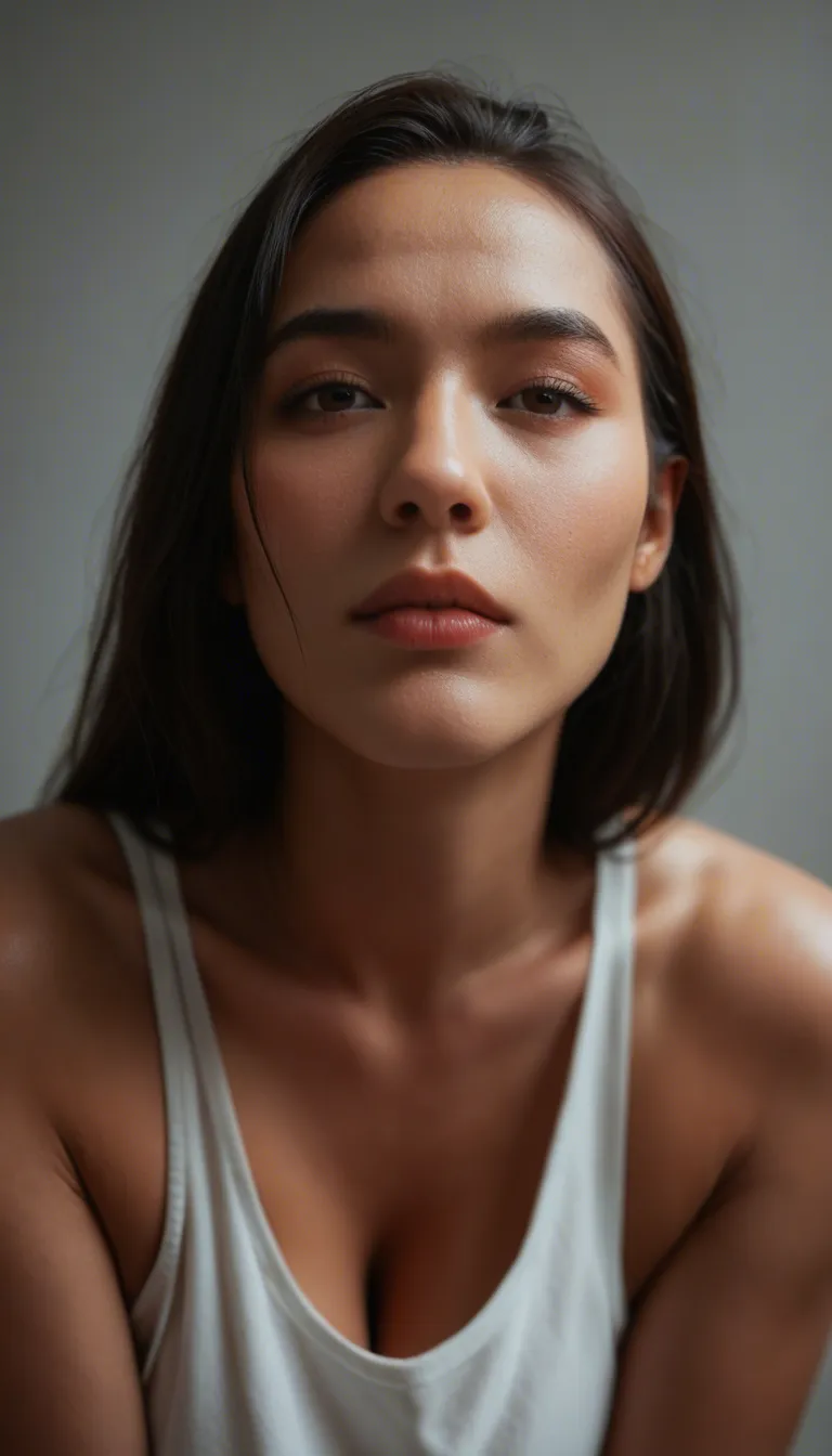 Asian beauty girl, score_9, score_8, candid photo, realistic skin texture, visible Skin pores, film grain, depth of field. Originally wearing clothes, take off all the clothes, naked.