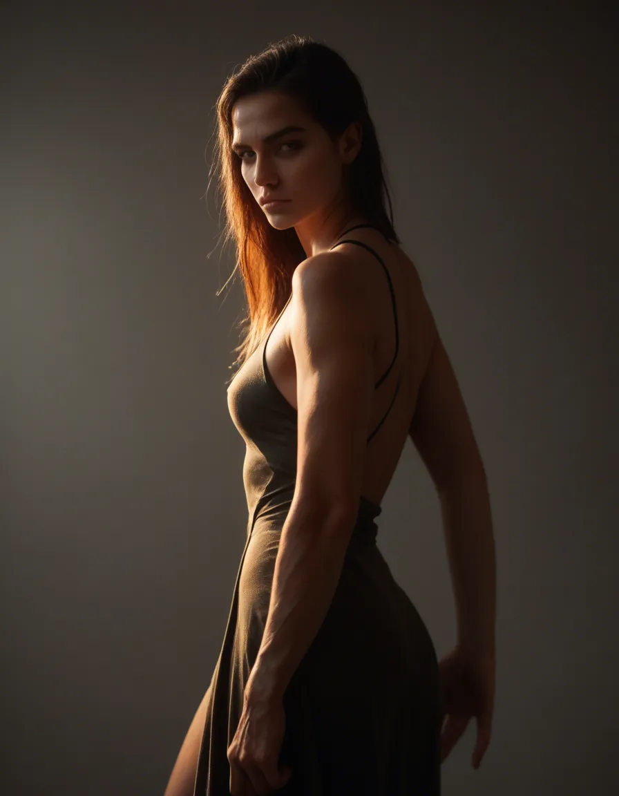best quality, hyperrealistic, male focus, dress, bondage, dramatic lighting, RAW photo, score_9, score_8, candid photo, realistic skin texture, visible skin pores, film grain, depth of field, score_9, score_8, candid photo, realistic skin texture, visible skin pores, film grain, depth of field