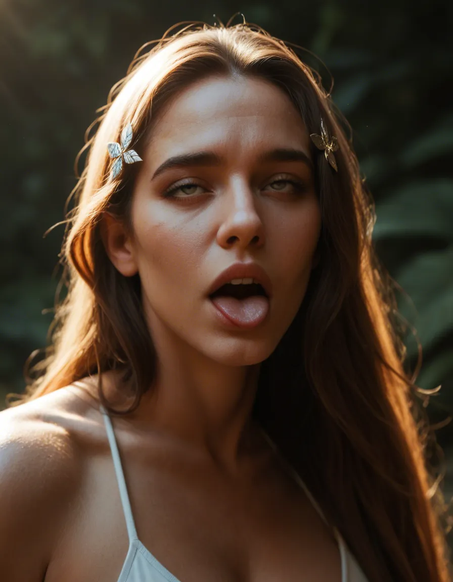 highly detailed, natural lighting, 1boy, hair ornament, weapon, ahegao, studio photo, score_9, score_8, candid photo, realistic skin texture, visible skin pores, film grain, depth of field