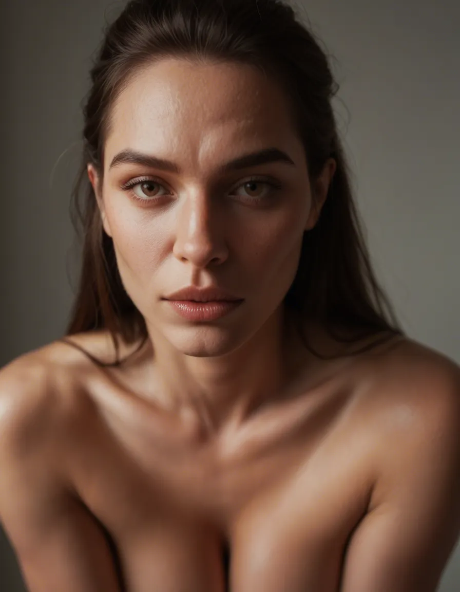 ultra HD, lifelike, POV, 1other, presenting, colored skin, photorealistic, score_9, score_8, candid photo, realistic skin texture, visible skin pores, film grain, depth of field