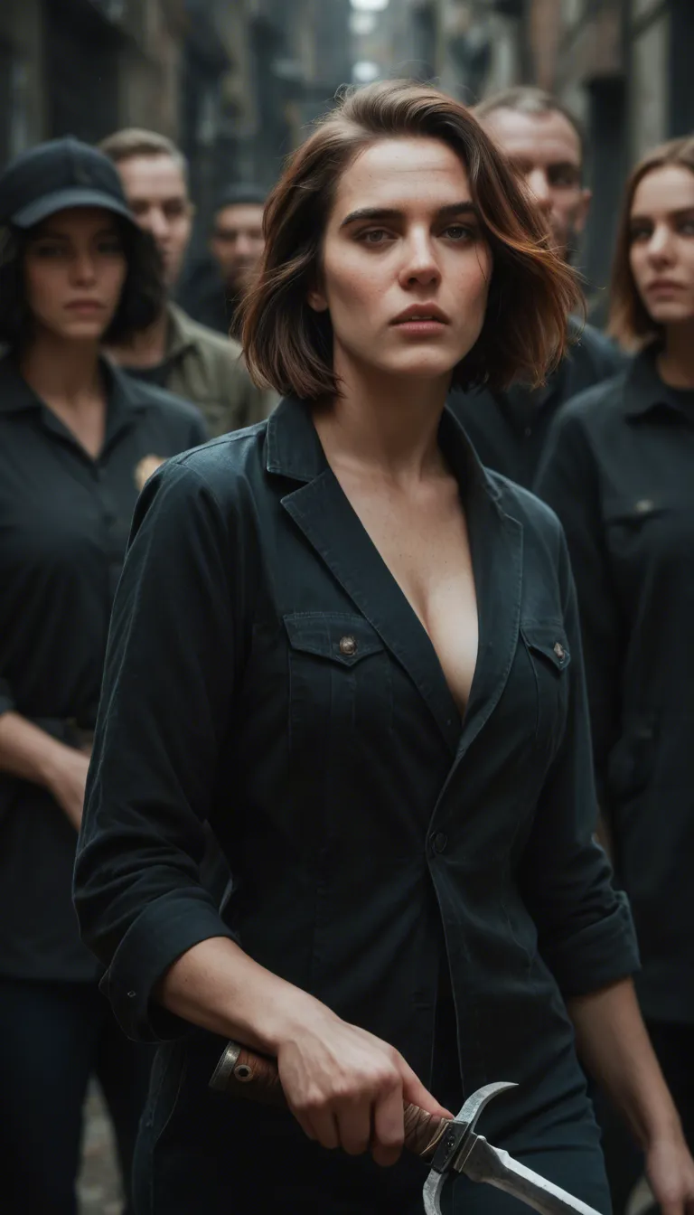 best quality, hyperrealistic, 4women, short hair, weapon, orgasm, photorealistic TRANS