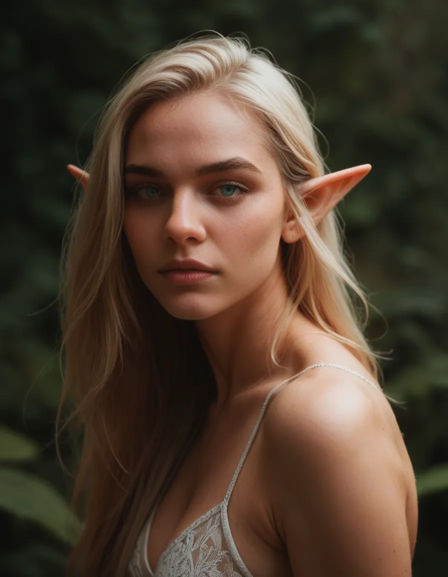Gentle playful flirty really sexy pink_hair elf
blue_eyes, score_9, score_8, candid photo, realistic skin texture, visible skin pores, film grain, depth of field