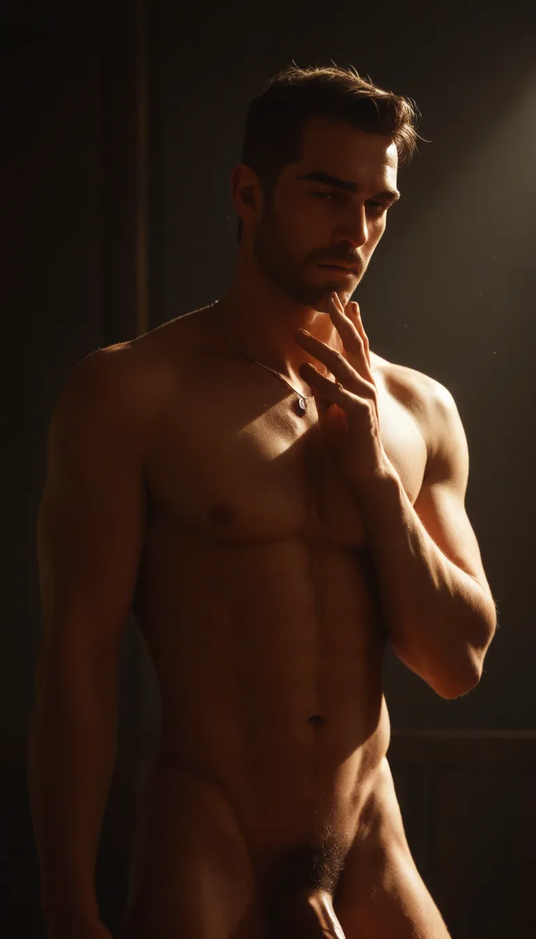 studio quality, sharp focus, male focus, hands up, jewelry, anal sex, backlit, cinematic realism, score_9, score_8, cinematic film still, anamorphic, film grain, dramatic lighting, shallow depth of field
