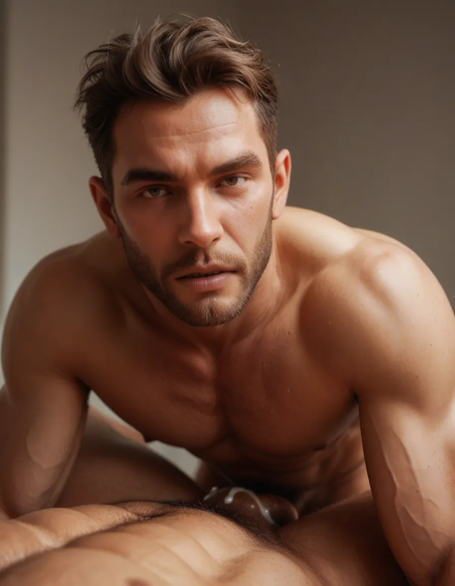 8k, sharp focus, detailed skin, male focus, hair, creampie, score_9, score_8, candid photo, realistic skin texture, visible skin pores, film grain, depth of field