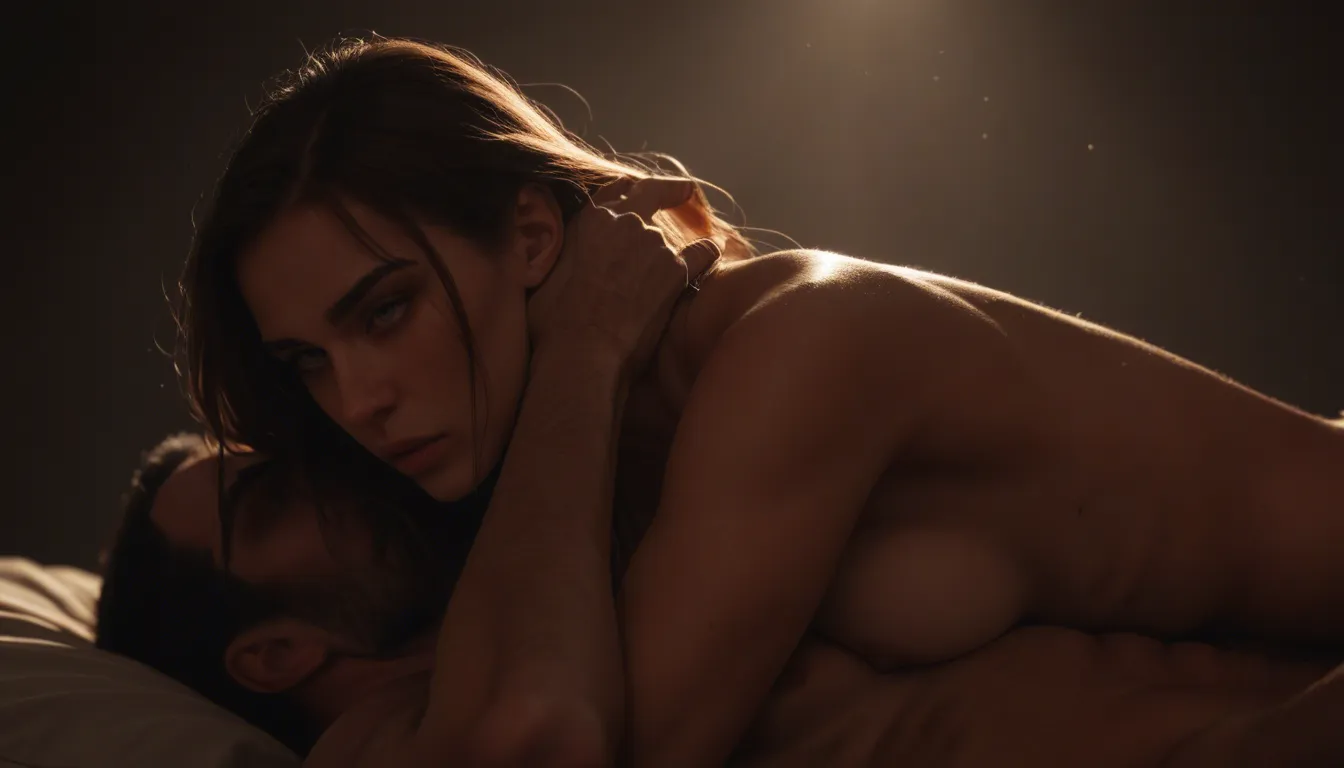 Pegging, score_9, score_8, cinematic film still, anamorphic, film grain, dramatic lighting, shallow depth of field