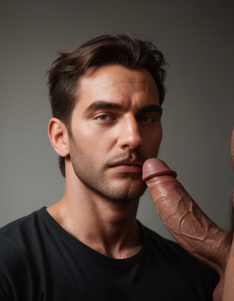 RAW photo, ultra realistic, portrait, man, big penis, score_9, score_8, candid photo, realistic skin texture, visible skin pores, film grain, depth of field