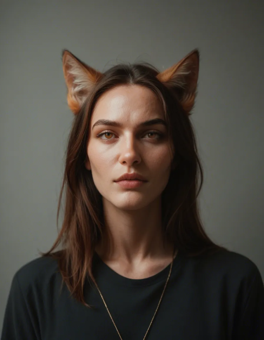 A fox_girl and a cat_girl rubbing pussys comic, score_9, score_8, candid photo, realistic skin texture, visible skin pores, film grain, depth of field