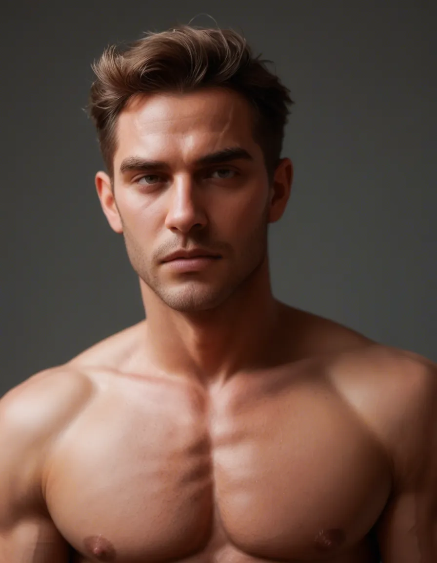 naked male yaoi, score_9, score_8, candid photo, realistic skin texture, visible skin pores, film grain, depth of field