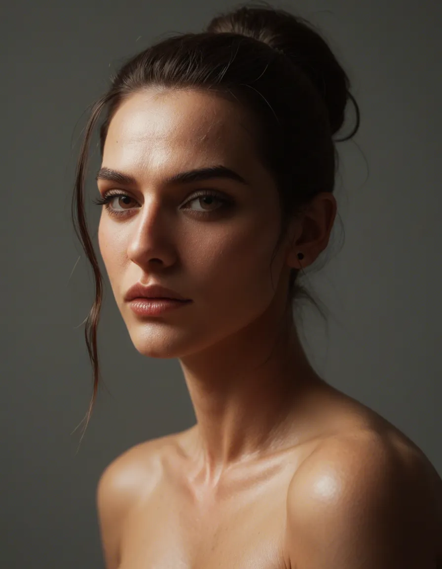 Tiga gadis Indonesia cantik menarik berbadan jam pasir. tubuh berlekuk. montok dengan pinggul besar dan paha tebal mulus, dada buat padat. ultra detail, masterpiece 8k, score_9, score_8, candid photo, realistic skin texture, visible skin pores, film grain, depth of field