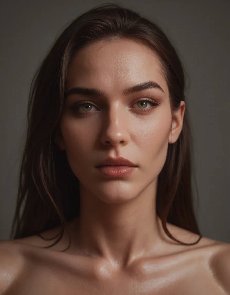 Zwei nackte junge Frauen geben sich einen Zungenkuss, während sie weichgekochte Eier essen., score_9, score_8, candid photo, realistic skin texture, visible skin pores, film grain, depth of field