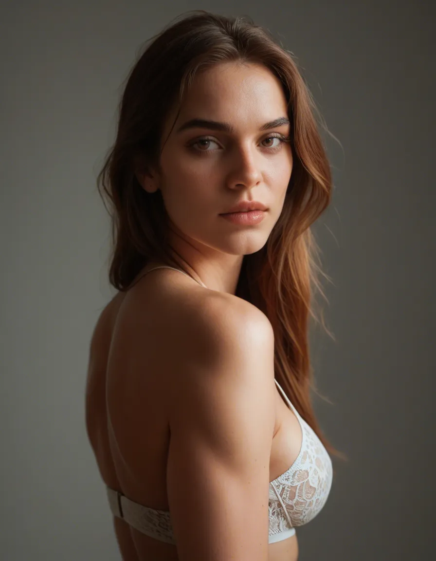 sexy woman, score_9, score_8, candid photo, realistic skin texture, visible skin pores, film grain, depth of field