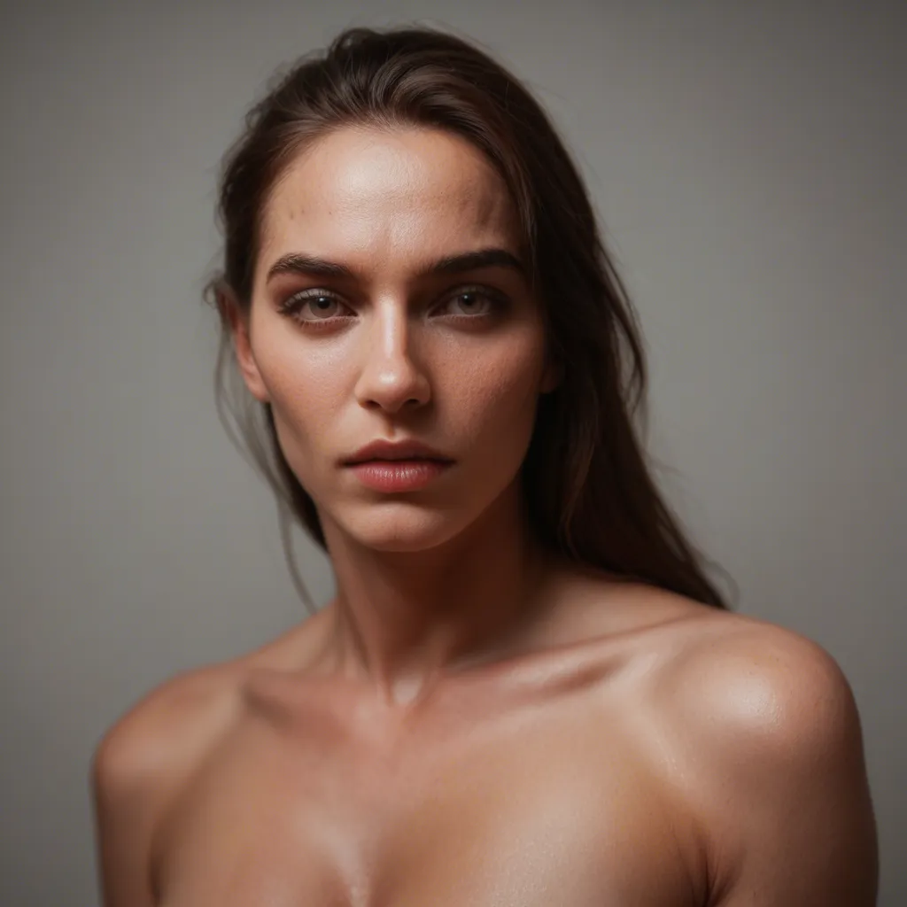 Futanari transformation, cinematic photo, 8k, 1girl, hyperrealistic