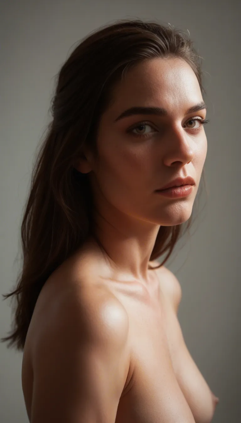 high-end modern anime illustration, semi-realistic anime rendering, delicate facial anatomy, detailed hair strands, expressive luminous eyes, subtle skin shading, cinematic lighting, realistic environmental details, elegant composition, soft depth of field, refined color grading, intricate clothing details, premium visual-novel character partially_unbuttoned vaginal