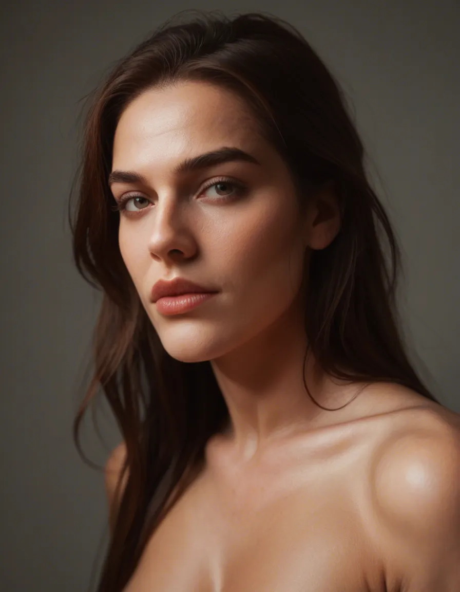 best quality, hyperrealistic, romanian, 18, female, naked, score_9, score_8, candid photo, realistic skin texture, visible skin pores, film grain, depth of field