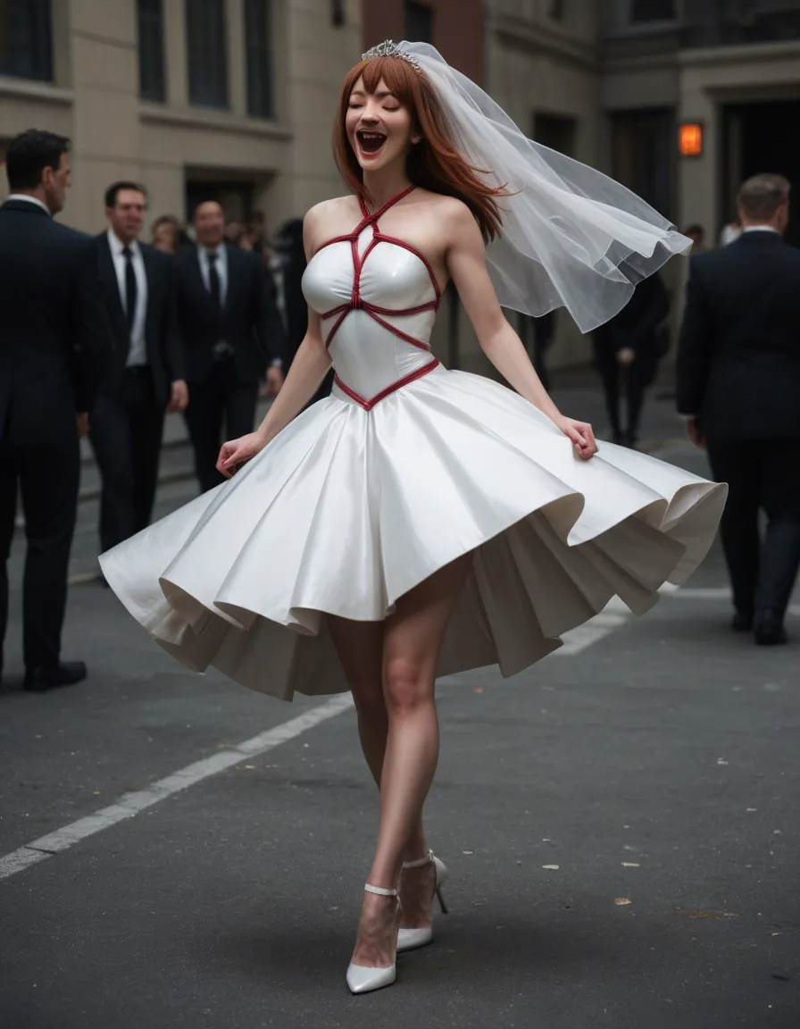 cinematic photo, 8k, @makise_kurisu, pink_latex_dress, bride_dress, running, laughing, bdsm, tight_clothes, high_heels, shibari, score_9, score_8, candid photo, realistic skin texture, visible skin pores, film grain, depth of field, object_insertion, anus, score_9, score_8, candid photo, realistic skin texture, visible skin pores, film grain, depth of field, #6+boys, score_9, score_8, candid photo, realistic skin texture, visible skin pores, film grain, depth of field