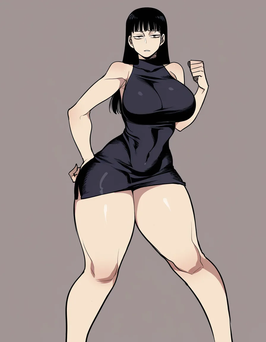 Nobara from jujutsu kaisen, Big breasts, thick thighs, black dress down to her legs, sleeveless, sensual pose, background white 



[ratatatat74] Bad Ending Party, hentai_studio_quality, hentai_studio_quality, hentai_studio_quality, hentai_studio_quality, hentai_studio_quality, hentai_studio_quality, hentai_studio_quality, hentai_studio_quality