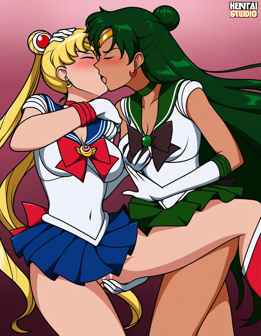 masterpiece , sailor_moon , sailor pluto, sailor jupiter , yuri , french_kiss , groping , bondage, hentai_studio_quality y, hentai_studio_quality
