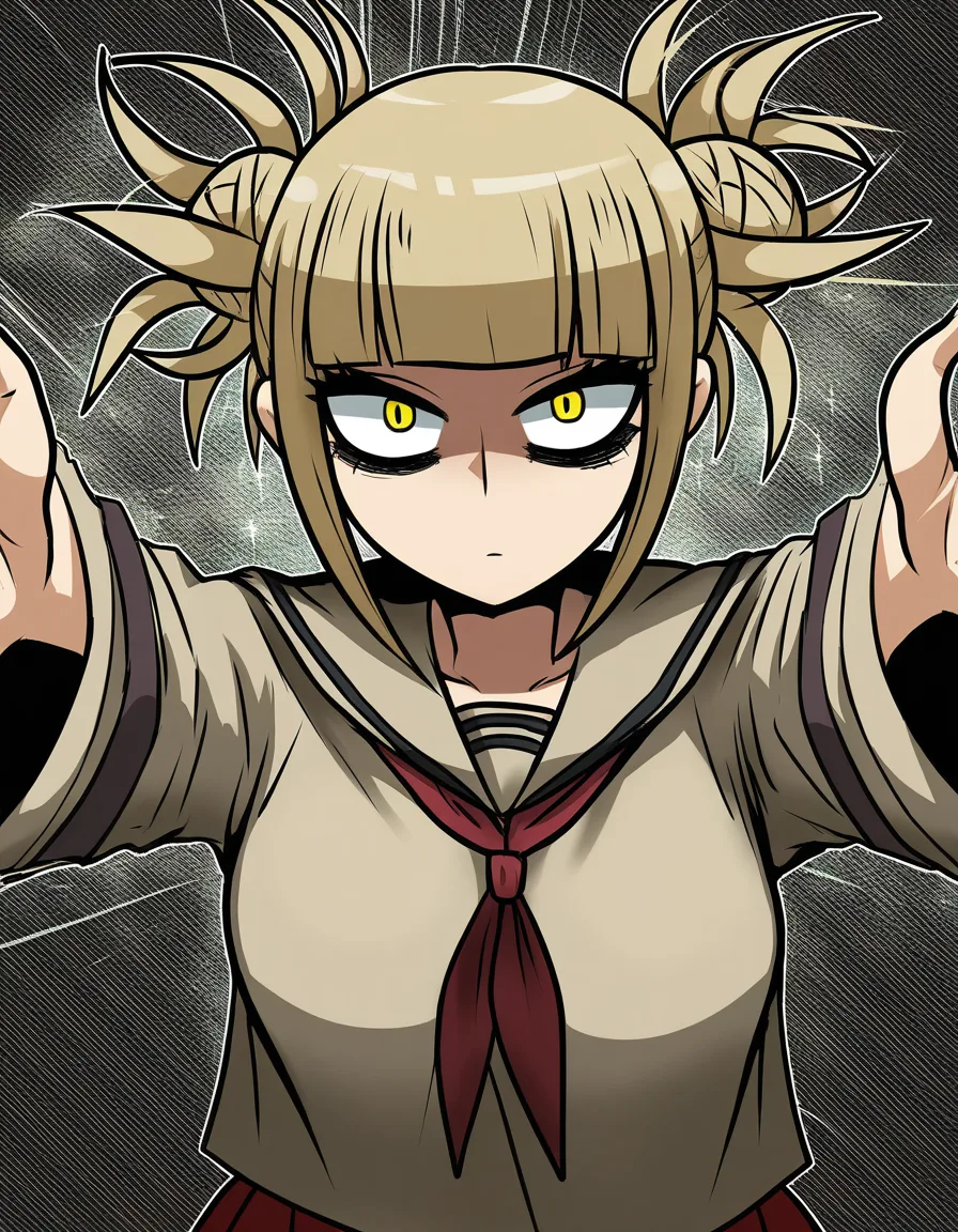 ultra detailed shading, Himiko Toga, otoko_no_ko, wearing Chasity belt, hentai_studio_quality