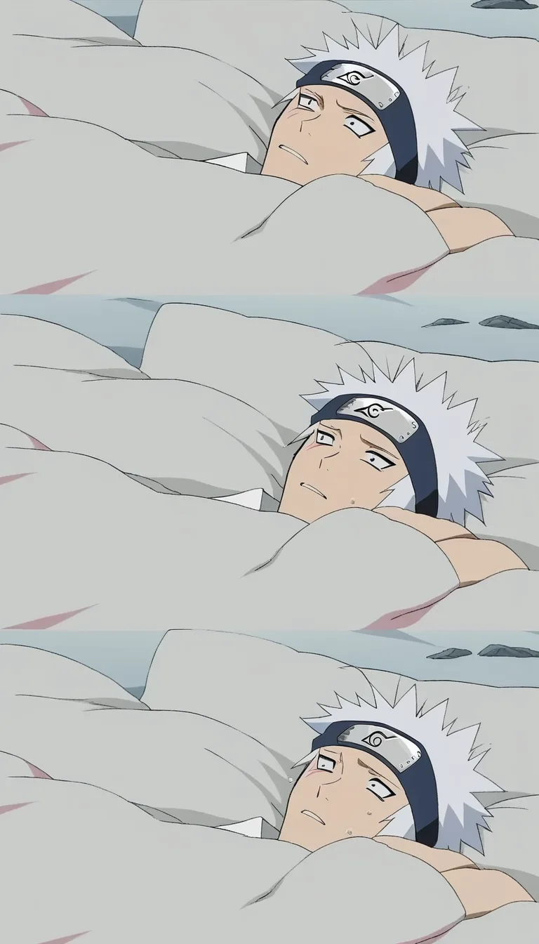 Sasuke from Naruto having sex with hinata at bed.