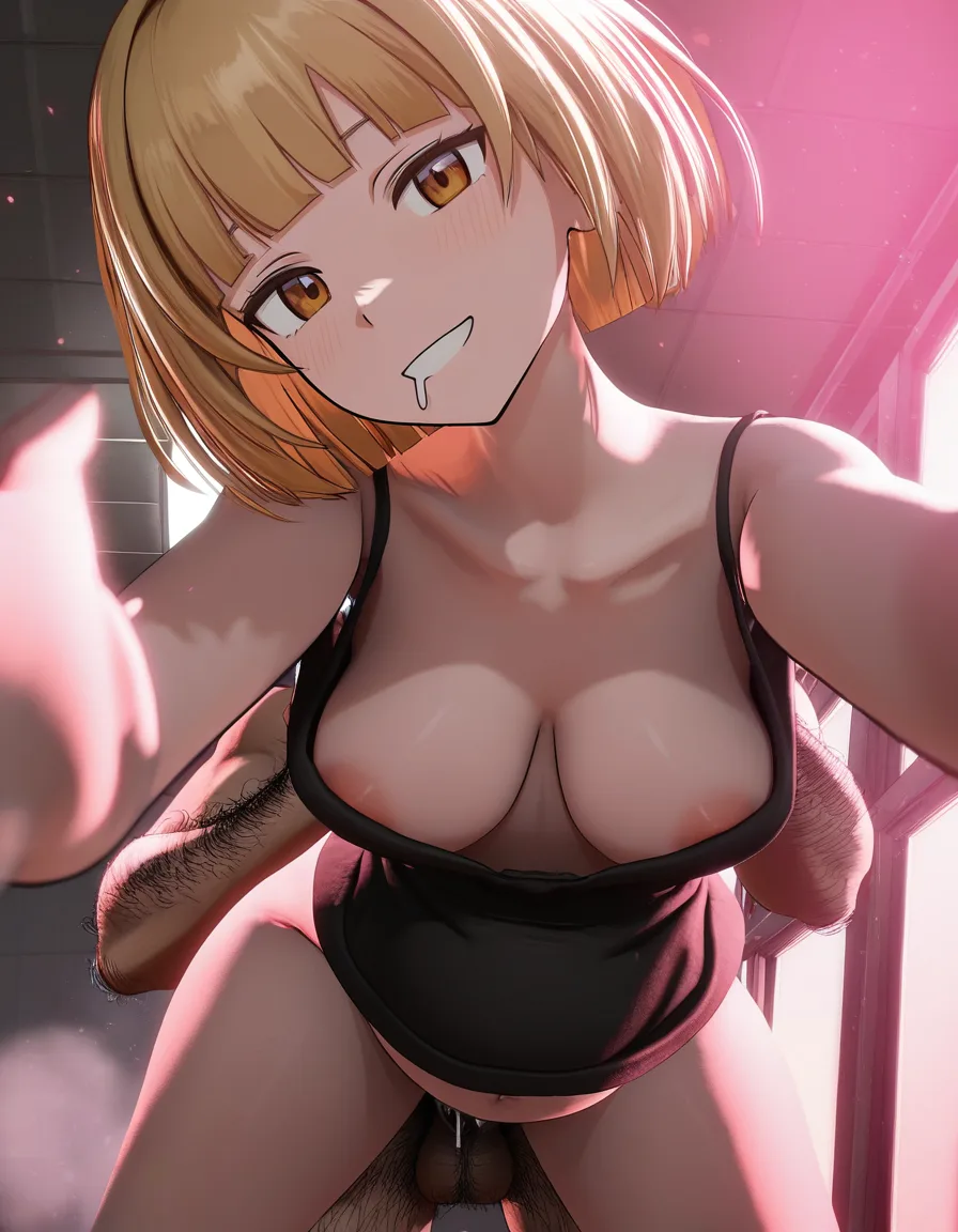 comicbook style,masterpiece,best quality, very awa, grandiose, clean lines,
light particles, nsfw, 1girl, long blonde hair, brown eyes, pink lighting, dramatic shadows, (messy bob cut), medium breasts, down blouse,blouse down, (exposed breasts), skin indentation, face to cam view, (1 old man, small, big belly, huge cock:1),balls, cock worshipping, fucked from behind, school office scenery, lightrays, window, drool
<segment:yolo-face_yolov8m-seg_60.pt,0.6,0.5//cid=11> looking at viewer, score_9, score_8, 3d render, octane render, subsurface scattering, ray tracing, smooth shading