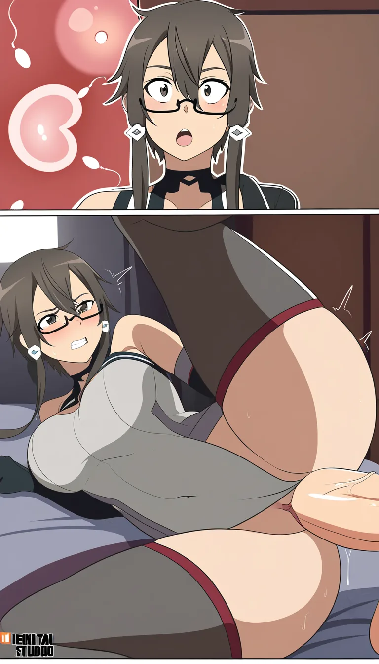 shino asada , sao, penis in pussy , creampie, bedroom , egg fertilization , forsed orgasm , uterus_sex,