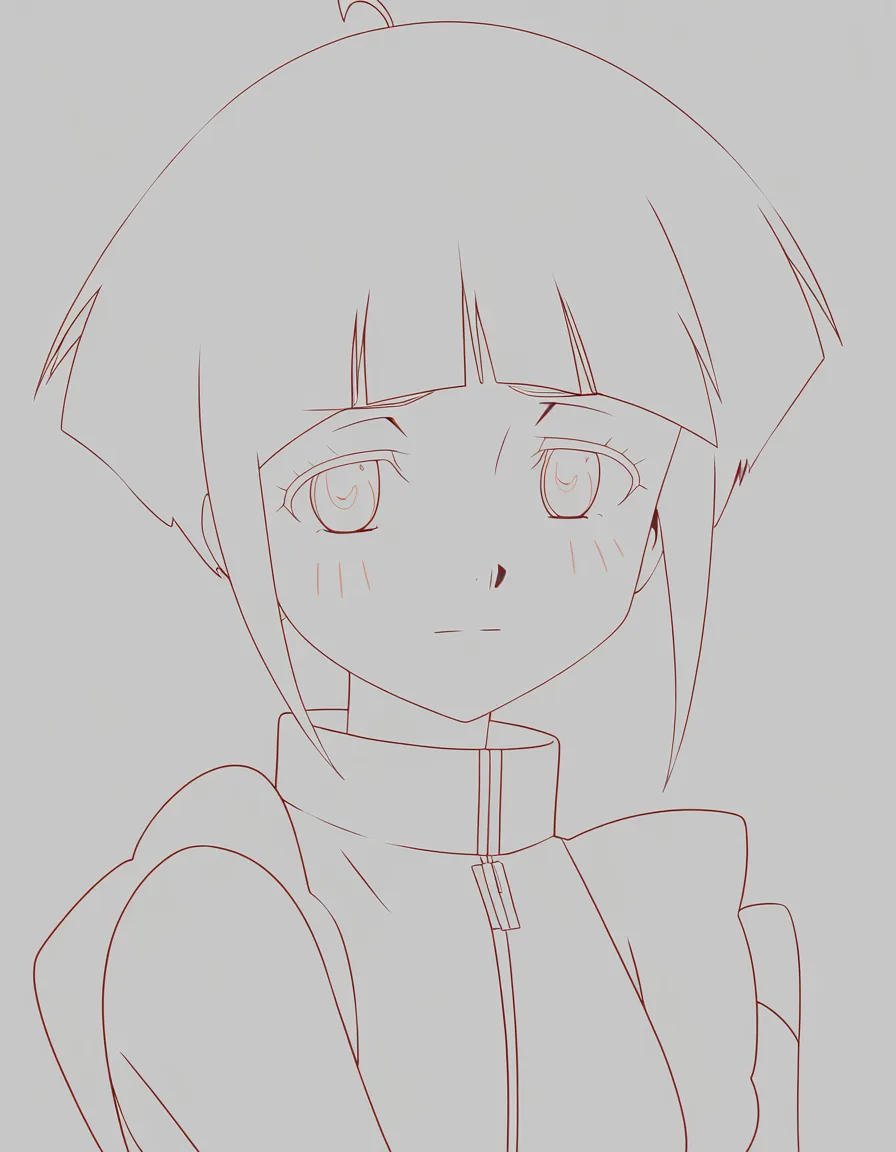 @hyuuga_hinata petite, (anime style:1.3), 2d, anime screencap, cel shading, flat color