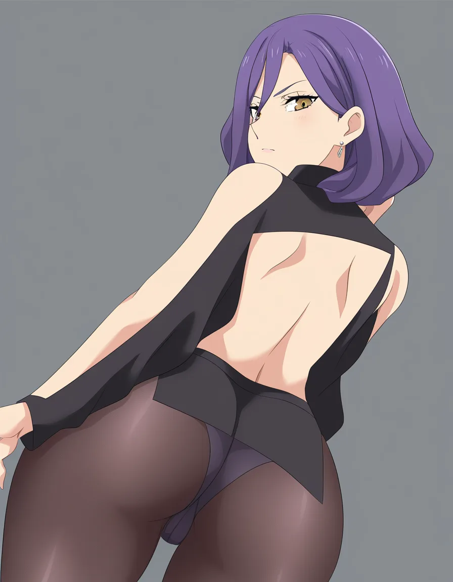 highres, vivid, 1girl, pantyhose, presenting, confident gaze, anime style, hentai_studio_quality