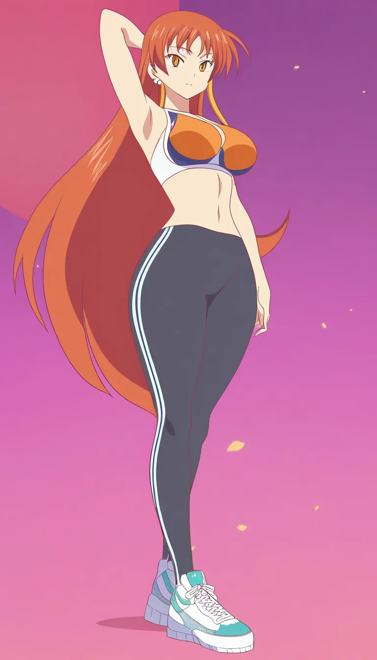 chun li big ass in yoga pants and sneakers sexy xxx, (anime style:1.3), 2d, anime screencap, cel shading, flat color