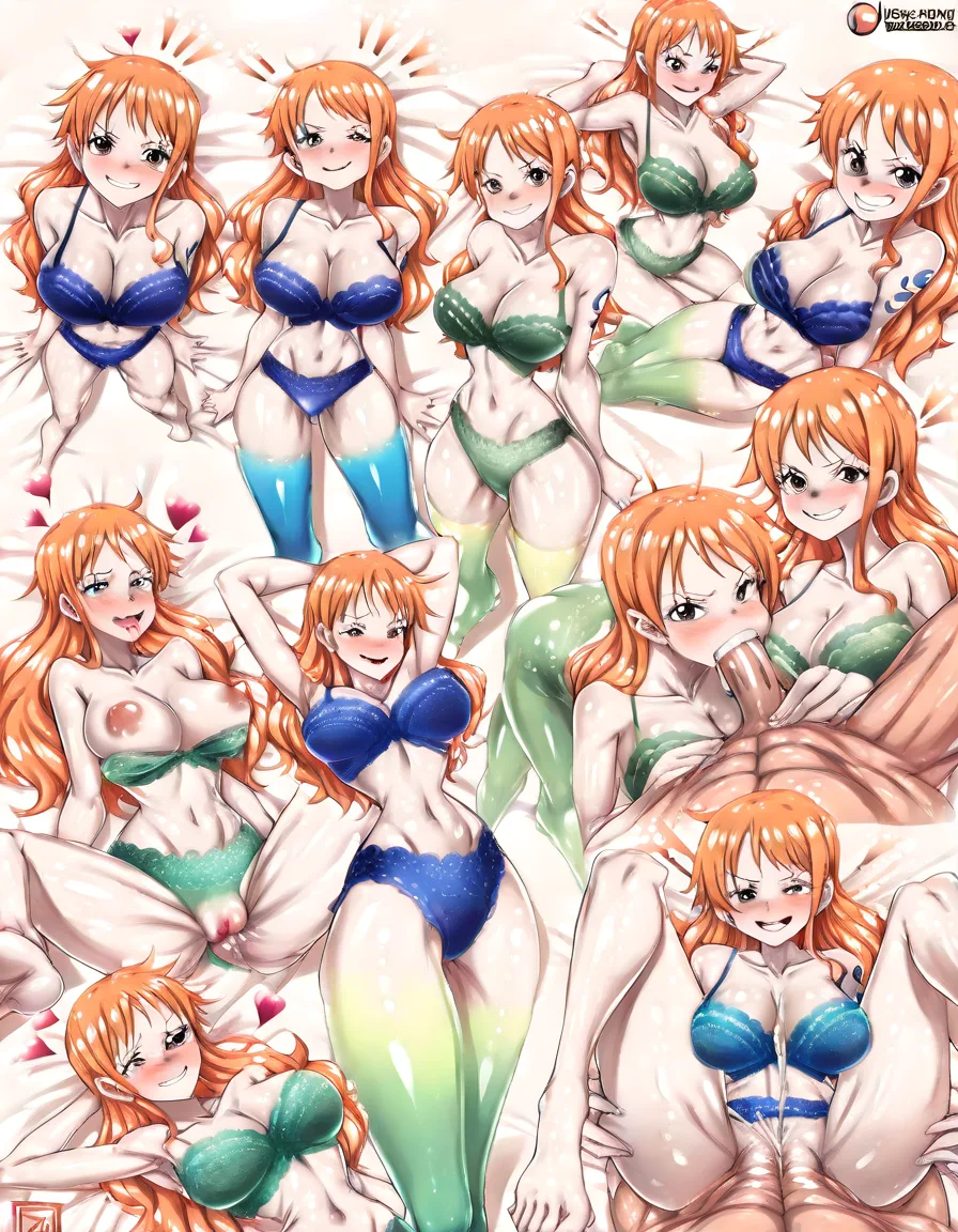 score_9_up, (one piece anime quality), One piece style animation, best quality, masterpiece, clean art, @nami one piece, long orange hair, small tits, tit job, orgasm, anime_studio_quality looking at viewer, happy orgasm cum in pussy, rough sex, sexy, (teal lace lingerie), teal blue lace stockings, tits exposed tits, (SuperQuality:1), (SuperQuality:1.2), medium saturation, vibrant colours, (2D style), anime quality, focus on girl, (no blurry faces), high face quality, clean blacklines, no deformities, AissistXLv2, lighting on girl, (minimum detail background), cum on face, (simple plain white background), one piece anime quality, one piece anime style, (lighting on girls face), ring light, best lighting quality 1girl, (Nami from One Piece), 8k, hdr, best resolution, detailed face, cartoon style, (one, piece), orgasm face, pleasure, pussy juice, see through clothes, see through bra, (brighter vibrant colour:1.7), full body view, stockings lace, see through bra, aheago, (top down view), different sex positions, plain white background, feet above head, 2d flat colours, nami one piece anime face, (see through bra), perky tits small hard nipples, blowjob, spooning position, hearts, drooling, in love exposed breasts, masturbation, paizuri, bra half off, stockings ripped, seductively sucking finger, flat colours passionate sex, better lighting, <lora:EnvyBetterHiresFixXL01:.8>, (SuperQuality:1.0), ~, (SuperQuality:1.2) see through Lace bra, seductive, femdom, female domination, hentai_studio_quality