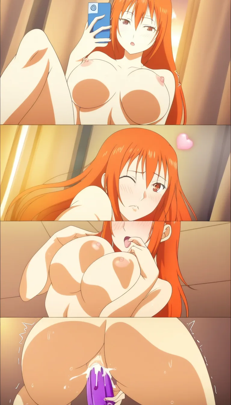 @nami_(one_piece) vibrant orange_hair (view from_behind ), begging pose, begging for more, ass bouncing, begging for cum, pressing breasts breasts_squeezed_together , holding phone, taking a selfie, filming herself, tongue out, one_eye_closed , teasing, light_blush, heart , expression, facial, hentai_studio_quality, orgasm, (mutiple panels), vaginal, hard nipples, long_hair, female orgasm, 8k, dildo, vaginal_object_insertion , squatting, masturbation, shaking orgasm , high res, hentai_studio_quality, (anime style:1.3), anime screencap, cel shading, vibrant color, selfie, user, interface, fake, screenshot, viewfinder, phone, screen, taking, picture, <lora:selfieXLv2:.8>, , ((extreme pleasure, orgasm, dynamic pose)), looking at viewer, beautiful curves of the body, extreme pleasure, blush, slim waist, (skinny abs:.5), exposed breasts, revealing, wet pussy, bottomless, vagina, (inside), shower, showering, good lighting vibrant colours sunbeams midday, blue sky, large orange anime eyes, sunset, lense flair, unfocused background, lighting on girl, bright lighting, taking a selfie, phone, blowing a kiss, crisp HD graphics, realistic hands, realistic limbs., ((round breasts:1.4)), <lora:hentai_anime_style_xl_v1:1.8>, <lora:animescreencap_xl:1.8>, <lora:cinematic-lite:.8>, fine_ascxl, anime, screencap, <lora:Anime_Screencap_Enhancement-v1:.8>, hentai_studio_quality, like anime, long_hair, 1girl from_behind , dildo stuck to glass, #animestyle, hentai_studio_quality ass_focus looking_back, hentai_studio_quality, hentai_studio_quality, (anime style:1.3), 2d, anime screencap, cel shading, flat color
