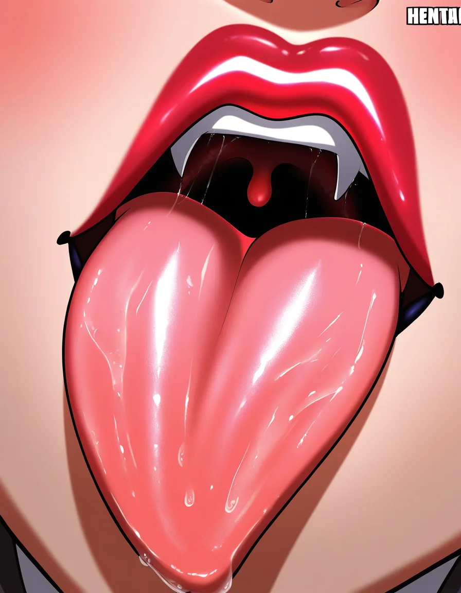 highly detailed, sharp, close-up bimbo lips office_lady lipstick hyperfem mature_female ahegao, mouth fetish tongue against_glass buchukisu,, hentai_studio_quality