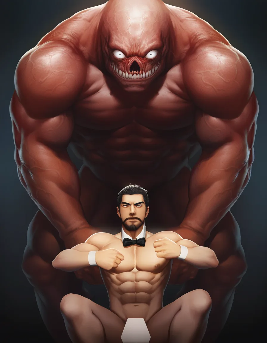 8k, sharp focus, detailed skin, 2boys, bowtie, fully nude, film photography, hentai_studio_quality