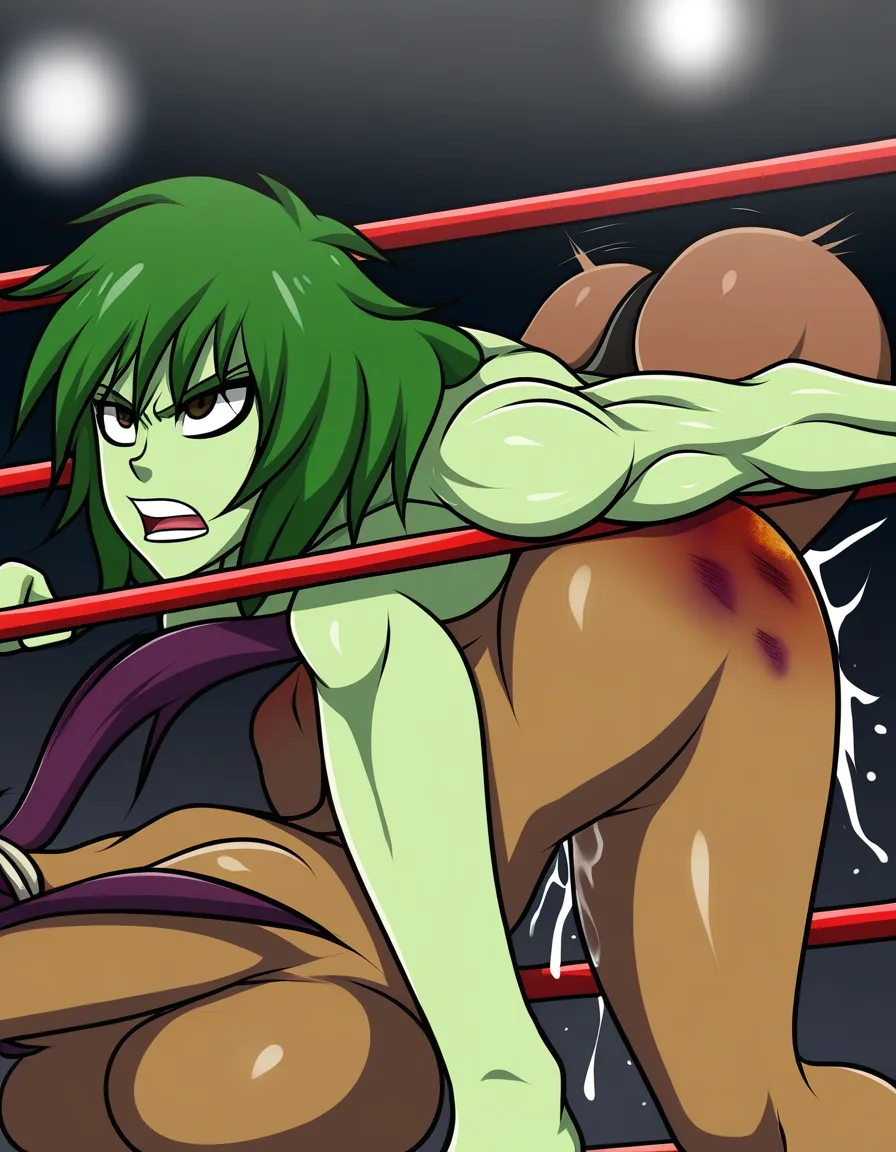 @shihouin_yoruichi , shehulk , yuri sex , wrestling_ring, wrestling orgasm pussy_juice, defeated, squirting , bruised, strap-on vaginal,,,,, doggystyle bent_over, hentai_studio_quality, hentai_studio_quality, hentai_studio_quality, hentai_studio_quality, hentai_studio_quality, hentai_studio_quality