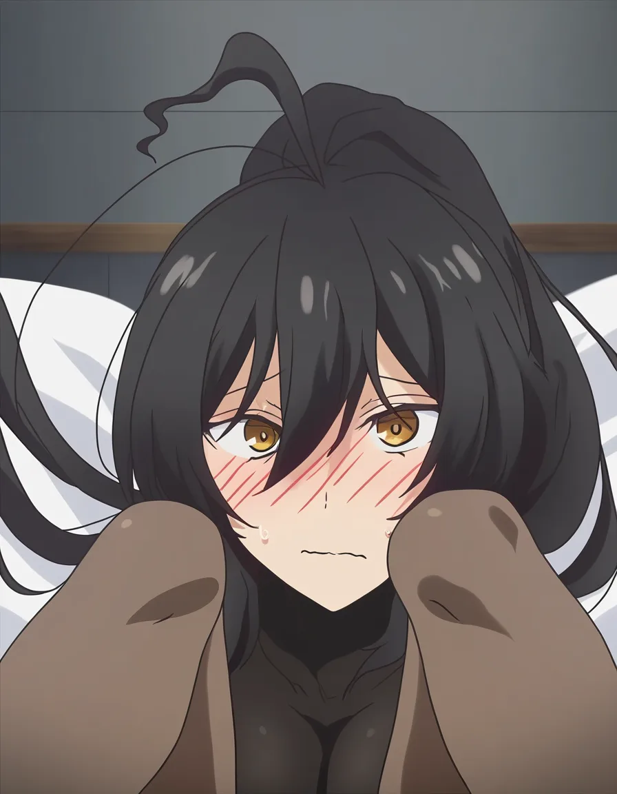 ultra detailed shading, bunny girl, open clothes, spread legs, nervous blush, three-quarter view, eroge aesthetic, (anime style:1.3), 2d, anime screencap, cel shading, flat color naked_shirt, hentai_studio_quality