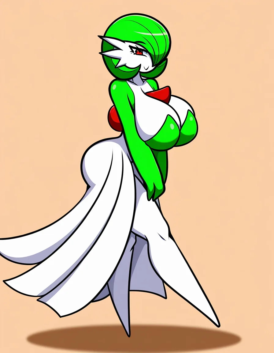 sexy gardevoir, big large_breasts , full_body, hentai_studio_quality