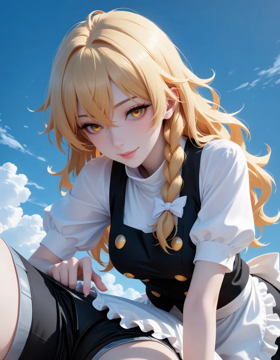 masterpiece, best quality, score_7, newest, anime screenshot, official art, 2girls, 69 position, squirting 
komeiji koishi kirisame marisa, (flat color:1.3), hard cel shading, thin crisp lineart, high key daylight, vivid primary palette, bright clean background