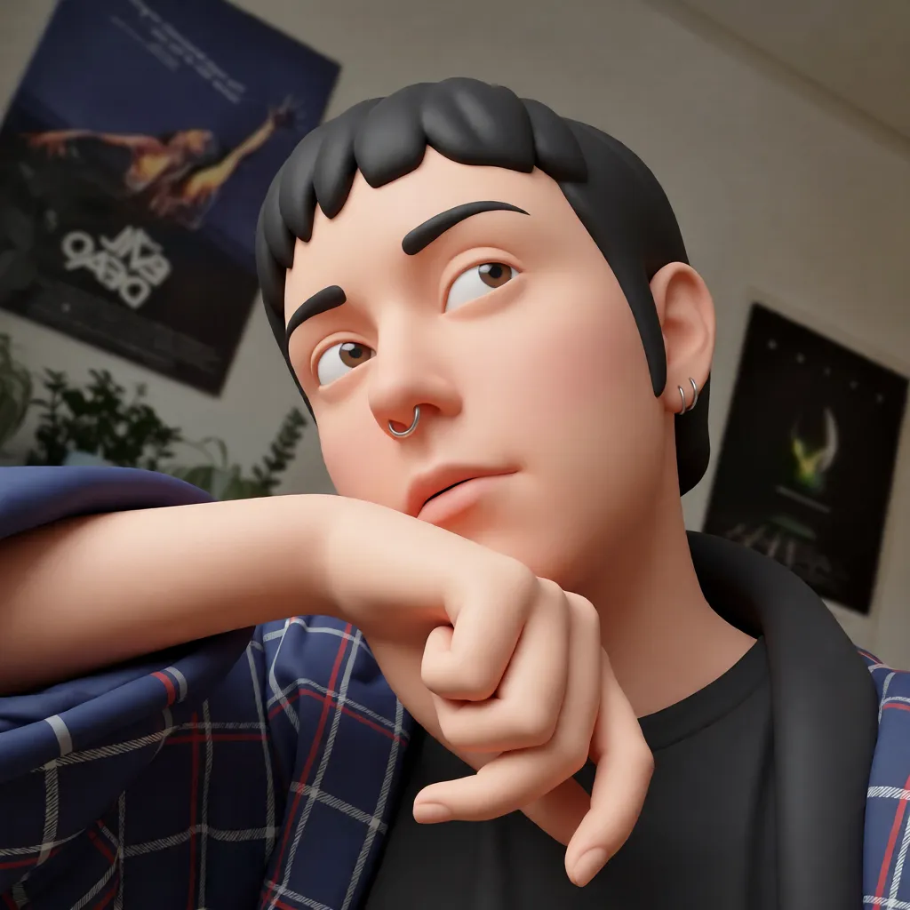 Fucking and sucking. Rebuild the entire picture as a stylised 3D character render: smooth matte surfaces, clean subdivided geometry, simplified toy-like proportions and even studio-style CG lighting, in the look of an animated feature rather than of a camera. The background is rendered in the same style. Nothing in the frame keeps its photographic appearance.