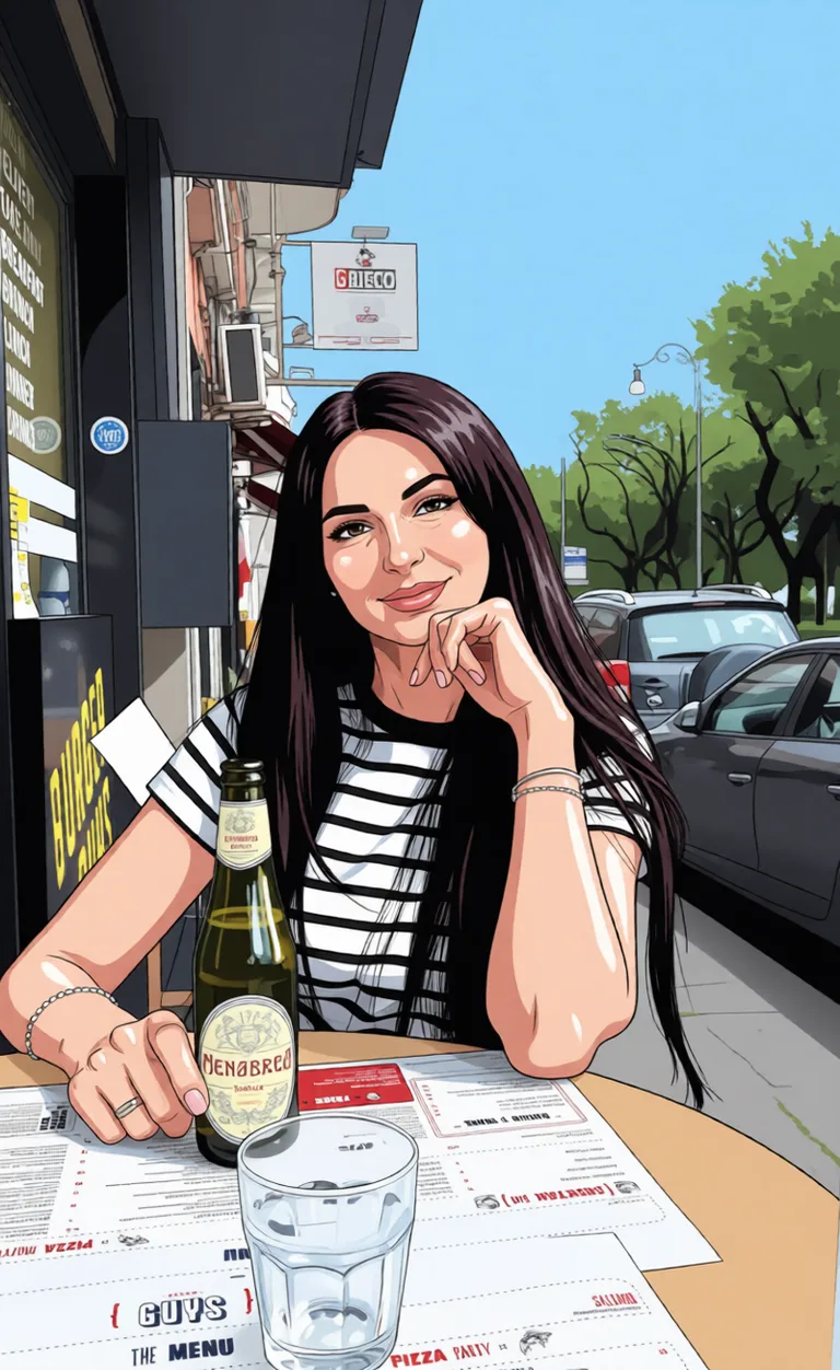 Раком. Redraw the entire picture as hentai artwork: bold ink outlines, saturated flat colour, glossy cel shading and exaggerated stylised anatomy in the usual manga proportions. The background is drawn in the same style. Nothing in the frame keeps its photographic appearance.