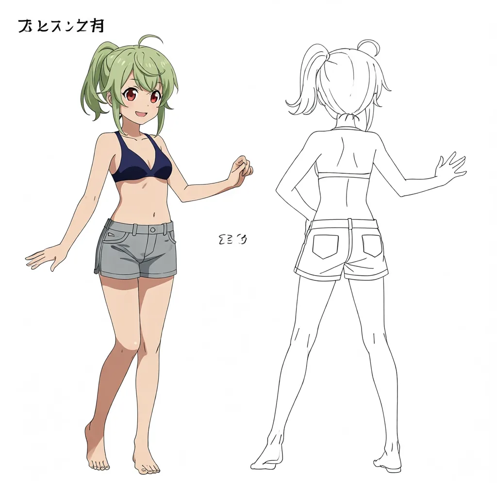 masterpiece, best quality, very aesthetic, (anime style:1.2), character sheet, reference sheet, multiple views, front view, rear view, full body, solo, standing, white background, 性感少妇, 低胸装, 长腿, 丝袜高跟