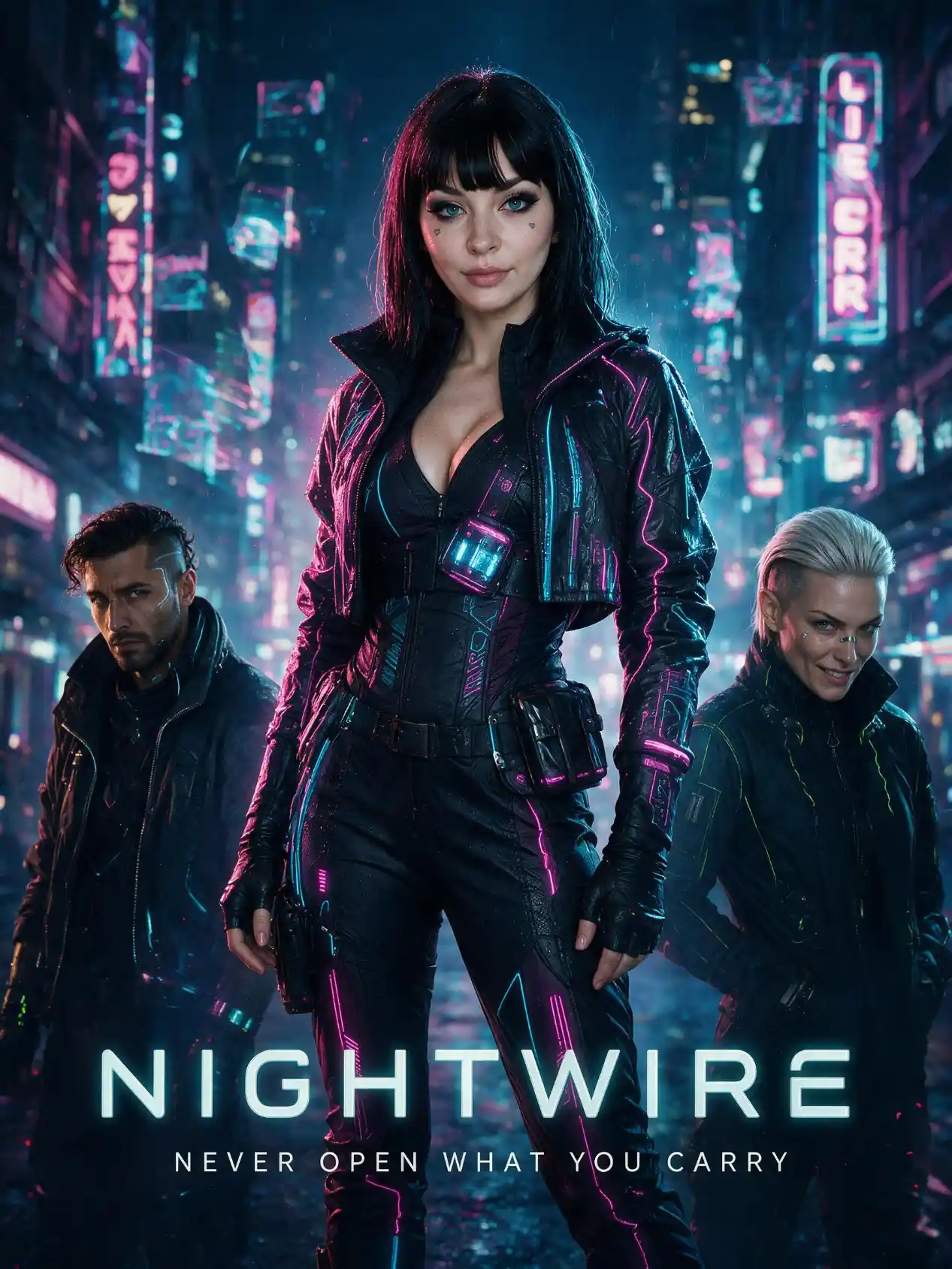 NightWire — AI porn shorts series on candy-ai