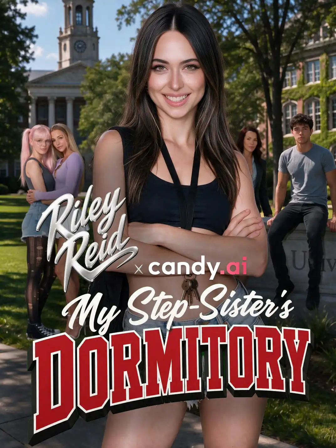My Step-Sister's Dormitory — AI porn shorts series on candy-ai