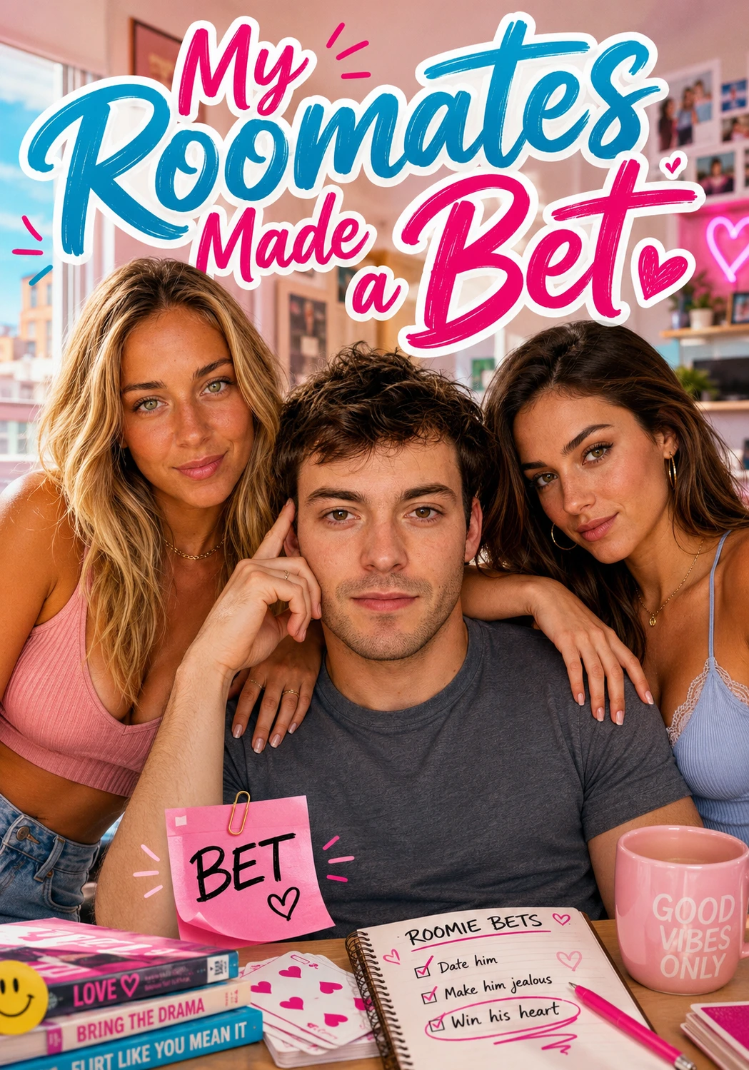 My Roommates Made a Bet — AI porn shorts series on candy-ai
