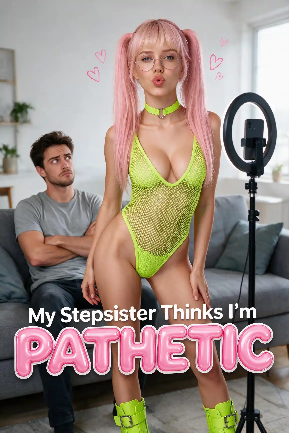 My Stepsister Thinks I’m Pathetic — AI porn shorts series on candy-ai