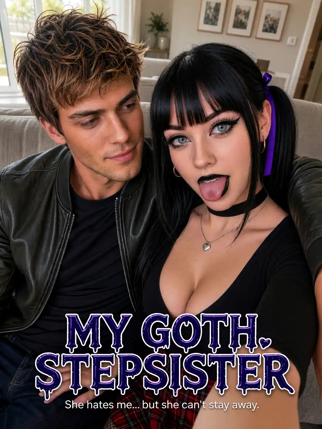 My Goth Stepsister — AI porn shorts series on candy-ai
