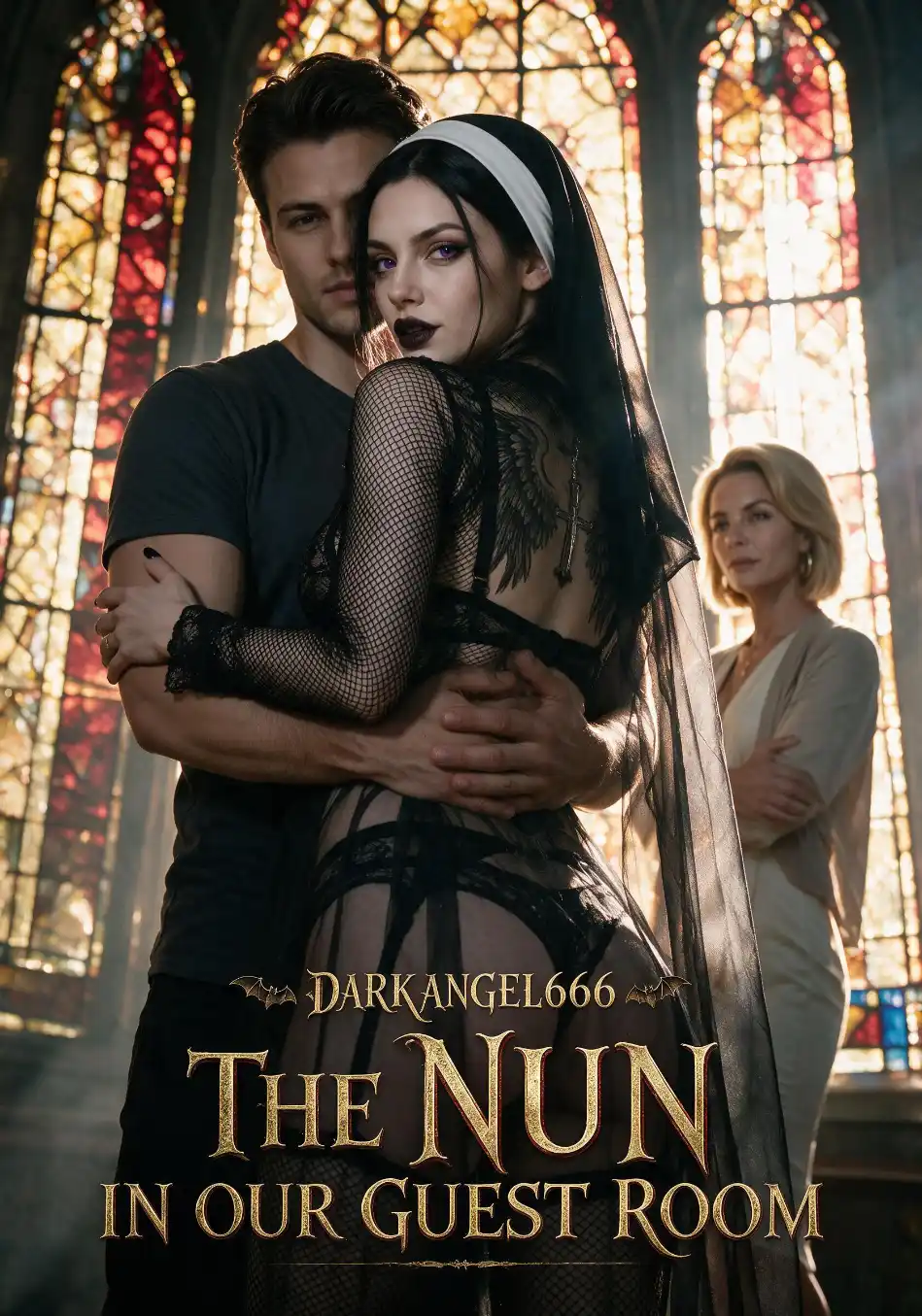 The Nun in Our Guest Room — AI porn shorts series on candy-ai